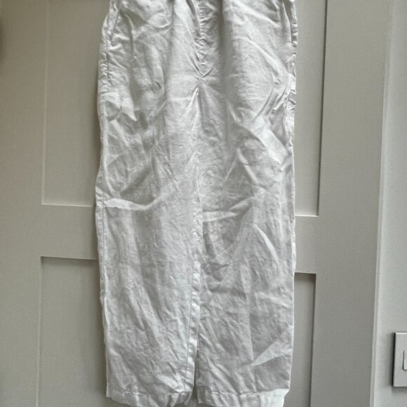 Quince White Linen Ankle Pants - Picture 11 of 12